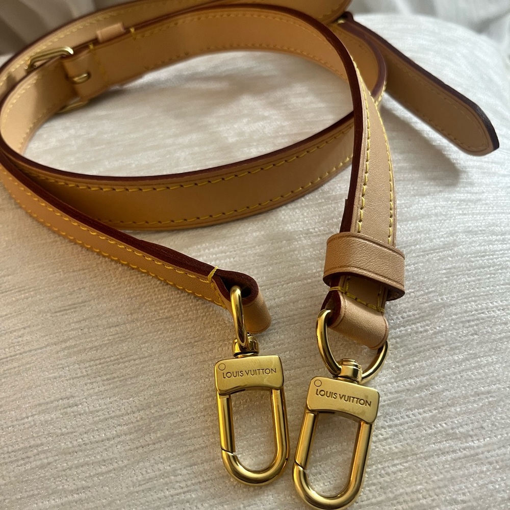Auth Louis Vuitton Vachetta Leather Cross Body Keepall Travel Shoulder Strap - Picture 1 of 6